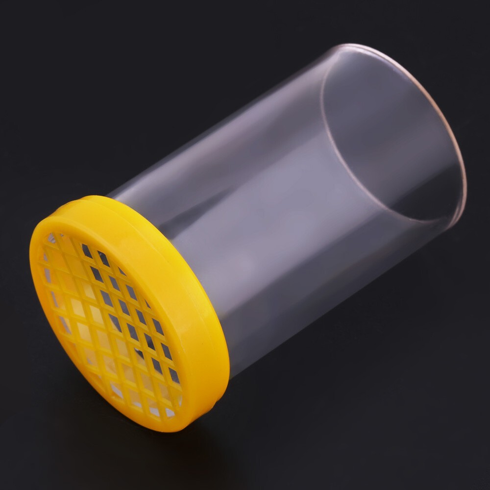 1pc Queen Bee Marker Marking Cage Bottle & Soft Plunger Beekeeping Tackle Tool