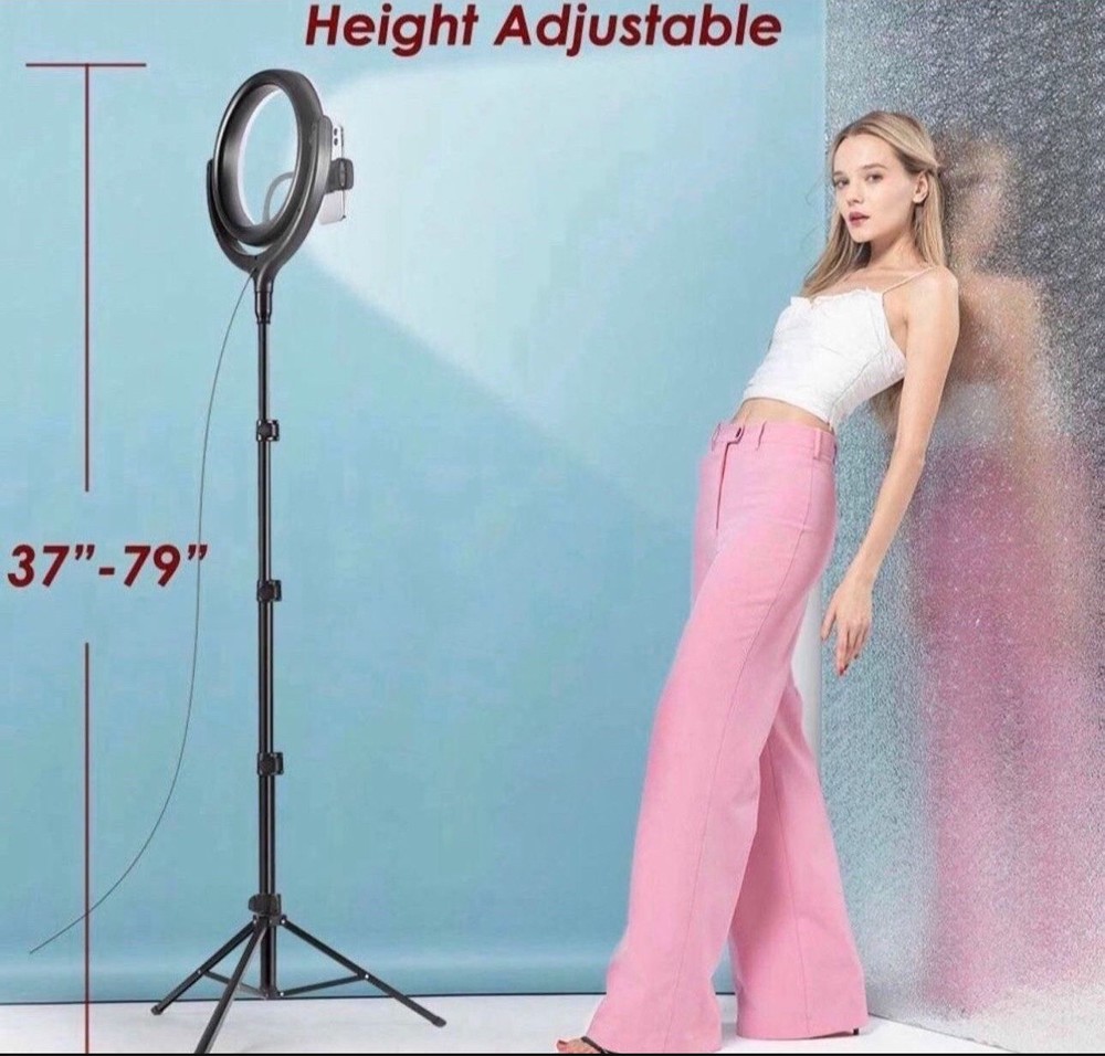 Led ring light kit with stand 12 Inches