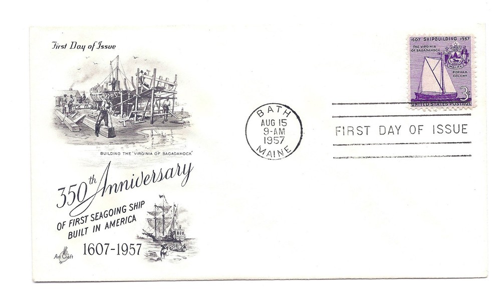 1095 Shipbuilding ArtCraft FDC