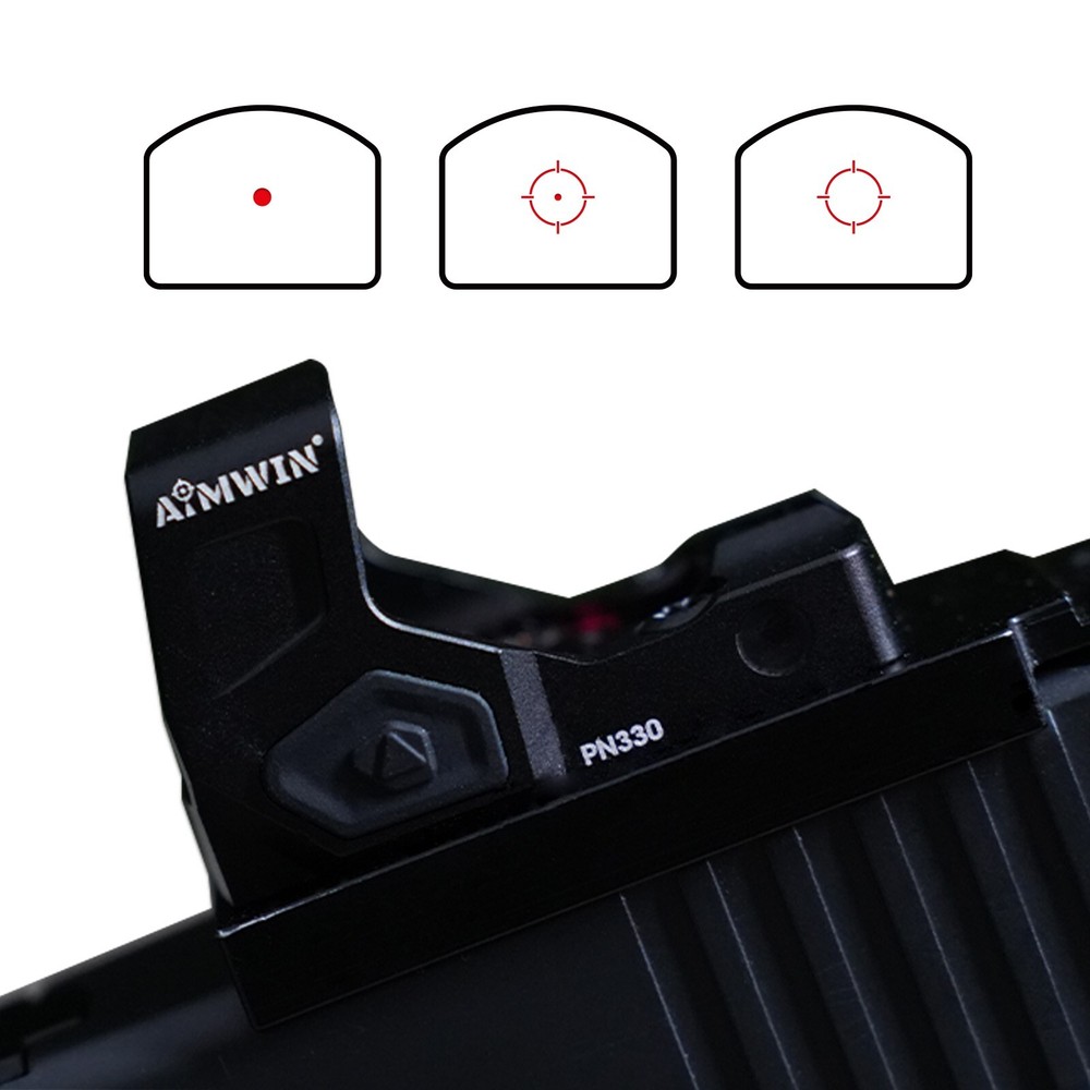 AIMWIN PN330 Red Dot Sight 2 MOA Dot 32 MOA Circle Multi-Reticle Reflex Sight