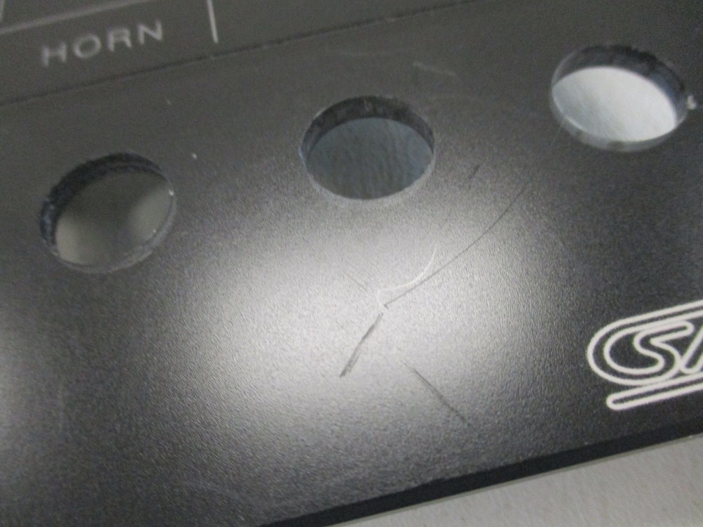 SAFE ILLUMNATED PUSH BUTTON BLANK SWITCH PANEL BLACK MARINE BOAT