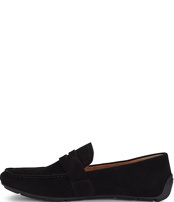 Womens Loafers Born Melinda Suede Shoes Black