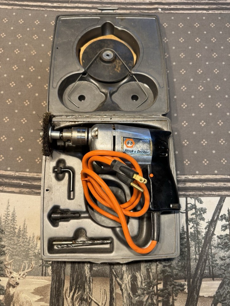 TESTED Black & Decker 3/8” Deluxe Variable Speed Drill Control Type A