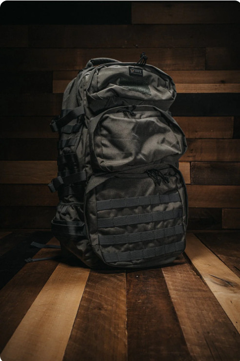 Azimuth 72 Hour Tactical Backpack MOLLE Hiking Pack Bug Out Bag Black LIMITED