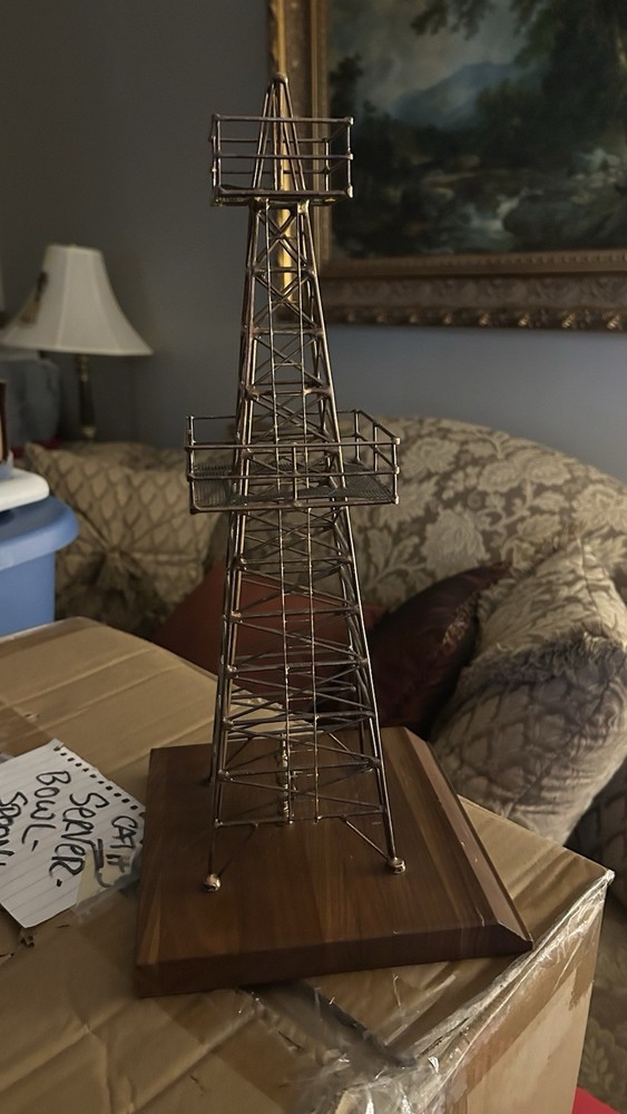 Copper Oil Rig Decoration