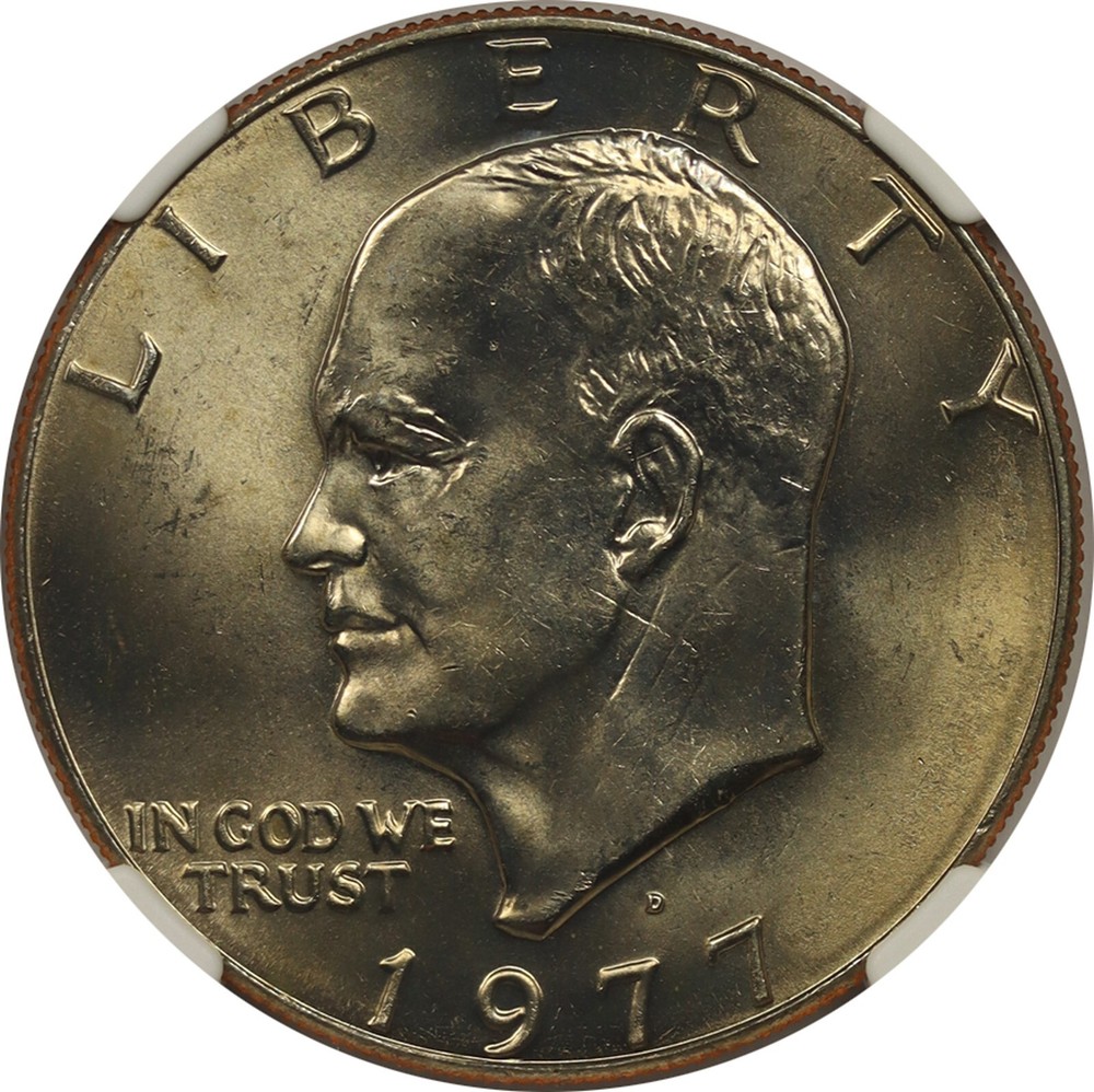1977-D $1 NGC MS 66 Eisenhower IKE Dollar