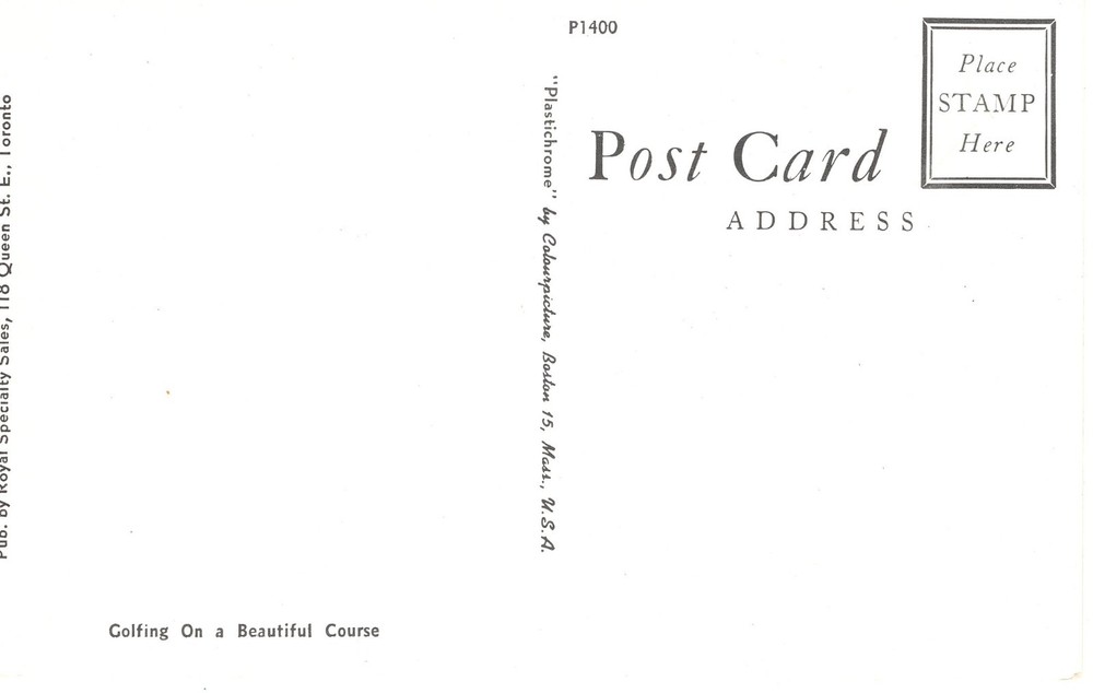 GOLFING ON A BEAUTIFUL COURSE - PC3506