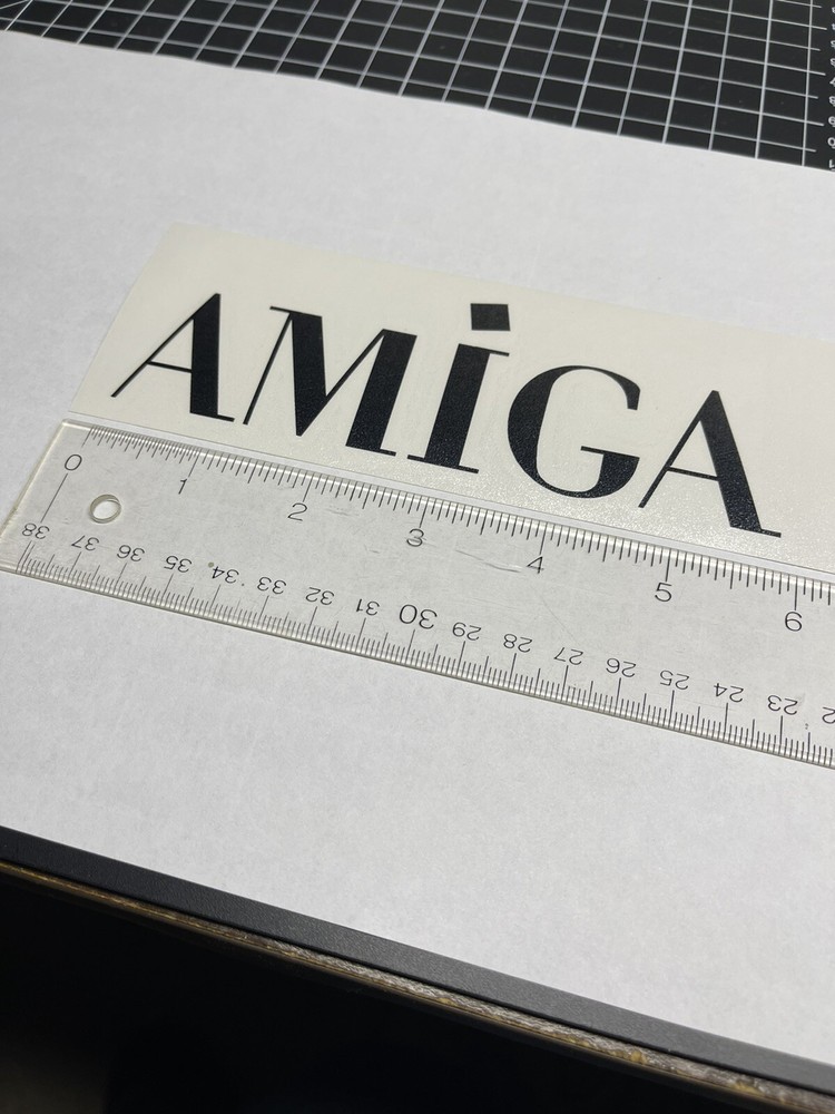 Commodore Amiga Logo Black Vinyl Decal