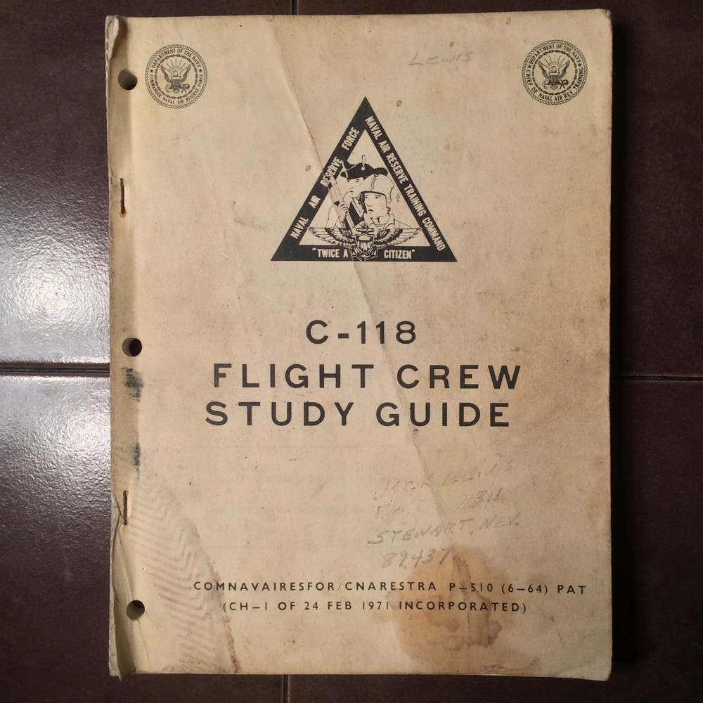 Douglas C-118 Liftmaster Flight Crew Study Guide aka DC-6