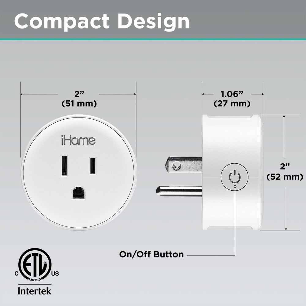Smart Plug 10A, Works with Alexa & Google Home, App Control, Single Pack, White