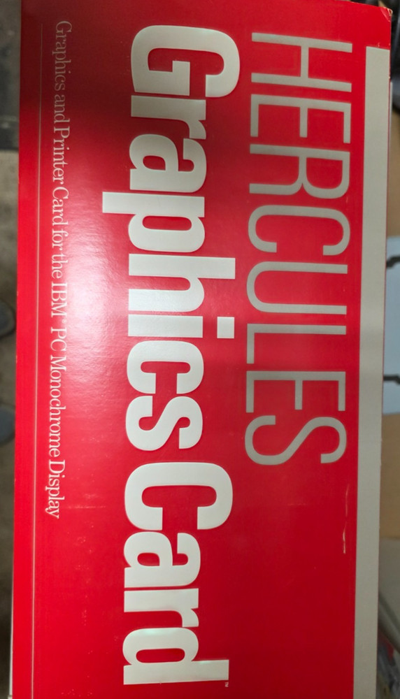 BOX ONLY- Hercules Graphics Card Graphics & Printer for IBM Monochrome display