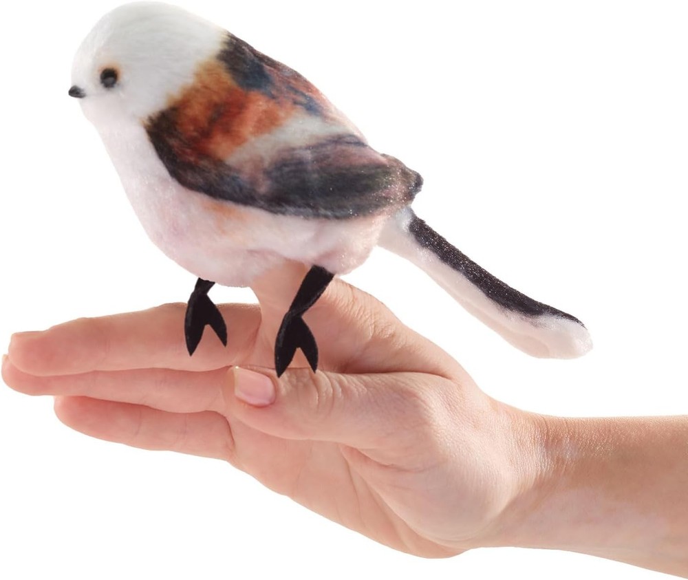 Folkmanis Mini Long-Tailed Tit Finger Puppet