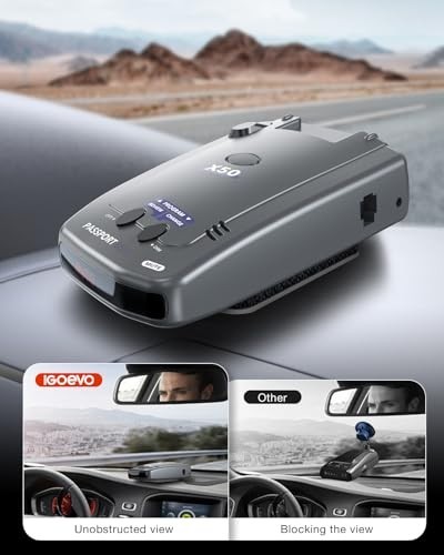 Radar Detector Dash Mount 2-Pack - Heat-Resistant, Adjustable, Secure Fit, Unobs