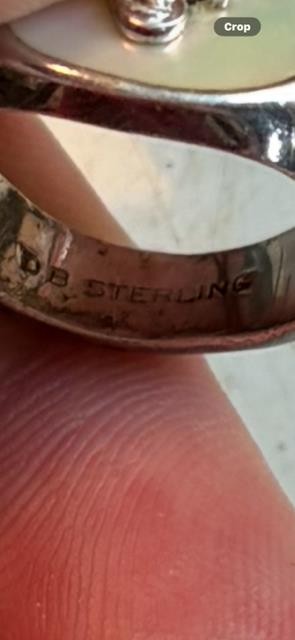 Gram Sterling Silver United States Navy Ring WW 2