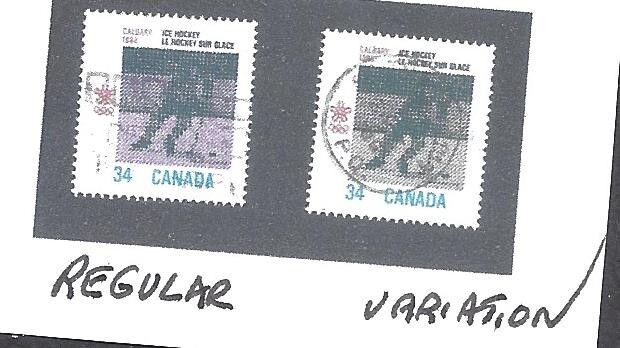 Canada # 1130 USED COLOUR VARIATION PRINT ERROR BS30885