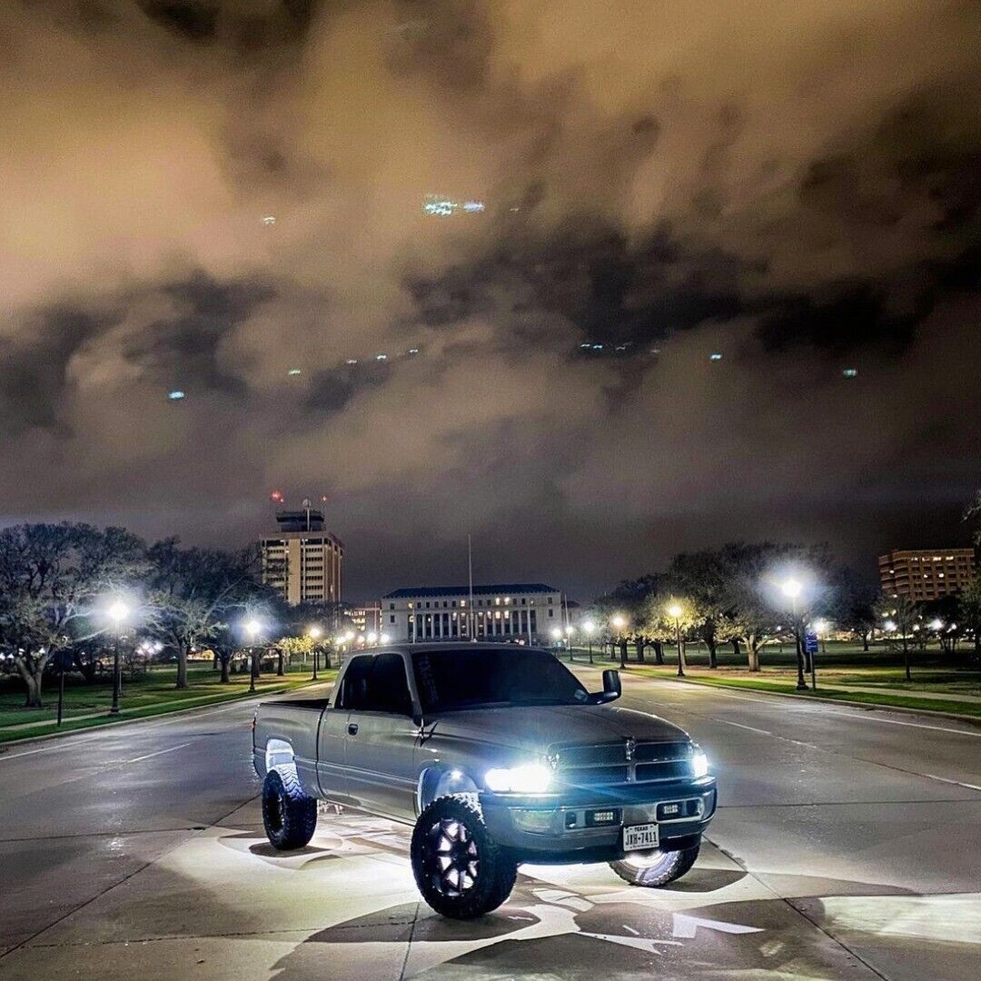 4x 17.5'' High Intensity PURE WHITE QUAD Row LED Trucks Car Wheel Rim Lights Set