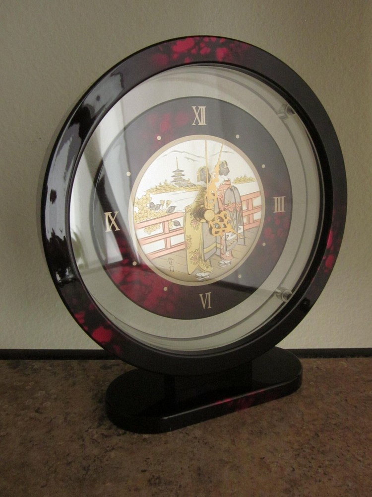 Japanese Theme Desk Clock Quartz Mantel Clock