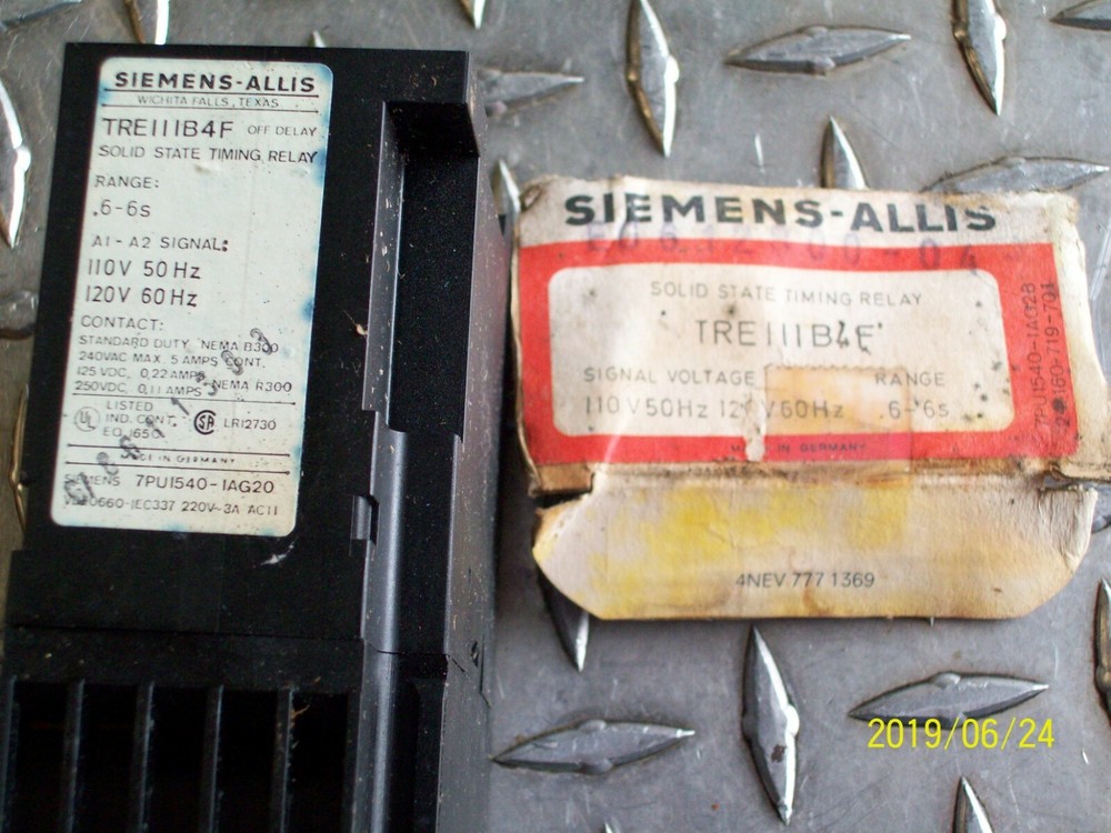 TRE111B4F NEW SIEMENS-ALLIS SOLID STATE TIMING RELAY .6-6s RANGE