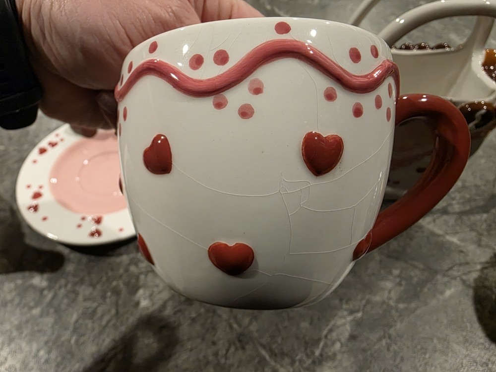 Vintage Ceramic Chocolate Candy Tea Set
