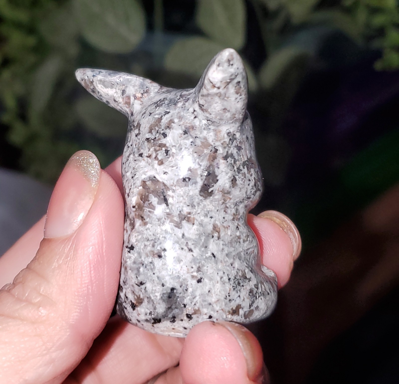Natural Polished Yooperlite Pikachu Carving 66g