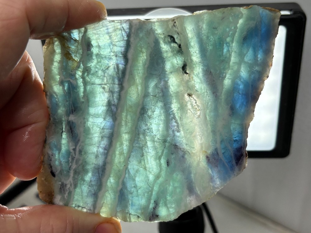Fluorite slab Cabbing Lapidary Combo Ship Avail