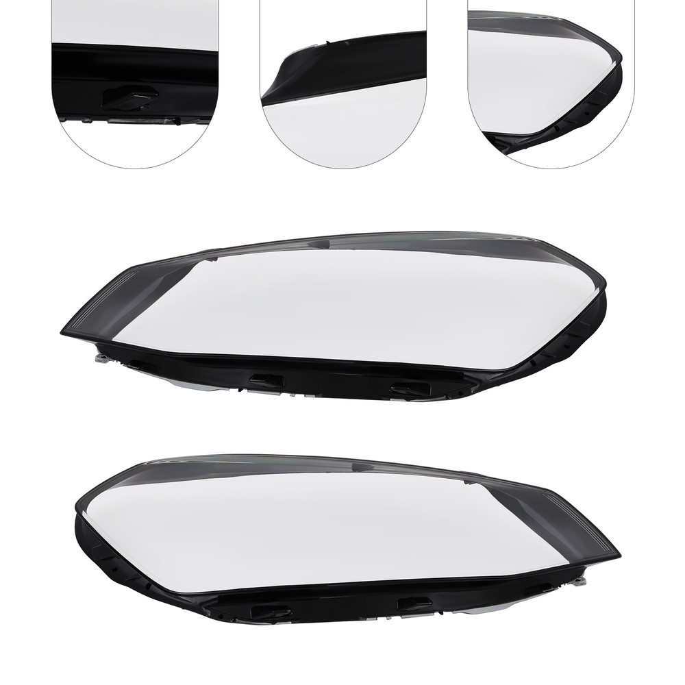 Clear Headlight Lens Covers for 2014-2017 VW Golf 7 - Durable Replacement Pair