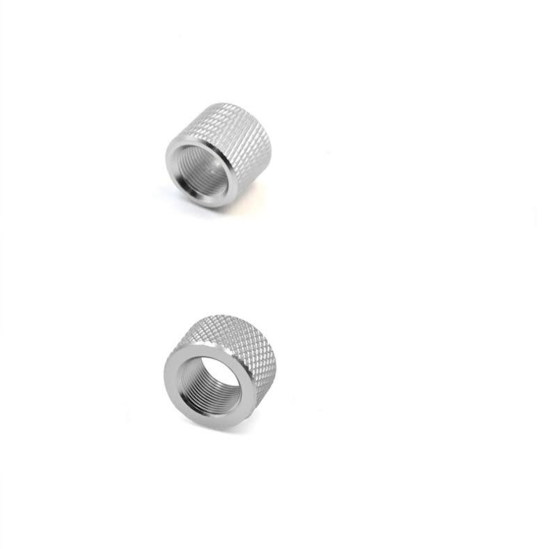 DB TAC Aluminum Thread protector Silver Color 1/2''x28 Thread or 5/8''x24 Thread