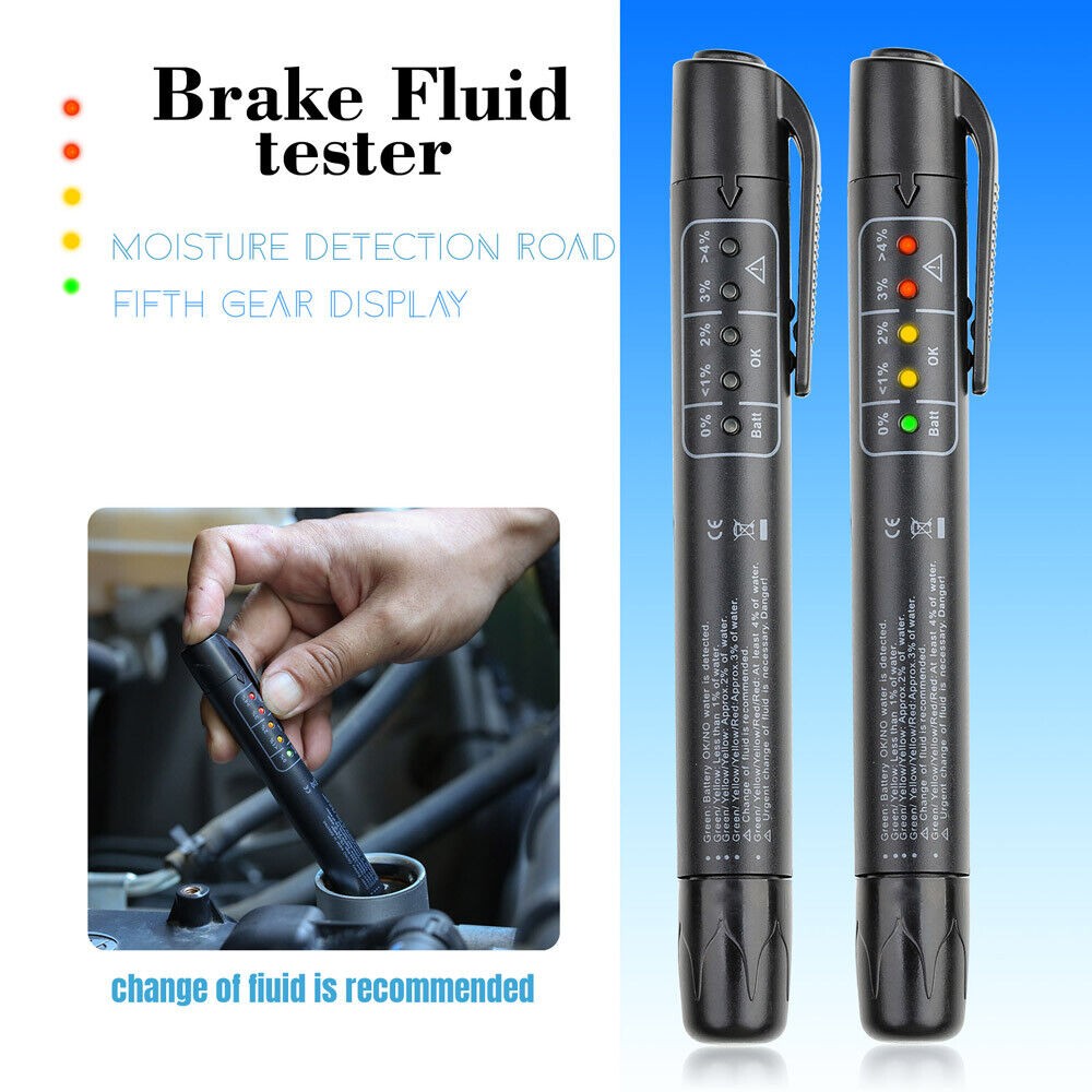 Car Testing Tool Brake Fluid Liquid Oil Moisture Auto Tester Pen For DOT3 DOT4