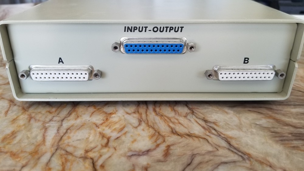 Vintage Data Transfer Switch 2 Way Parallel PRINTER, 25 Pin Port A B ~ EXCELLENT