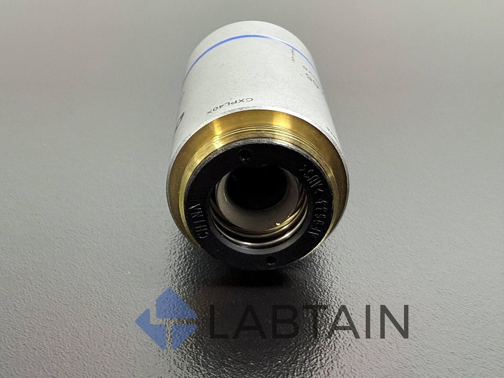 Olympus Microscope Objective – 40x / 0.65 / 0.17 – FN20 Plan Achromatic Lens