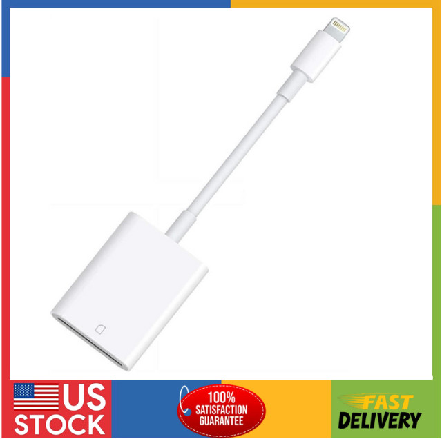 Lightning to SD Card Camera Reader for iPhon*, sd Card Reader Memory Card Reader