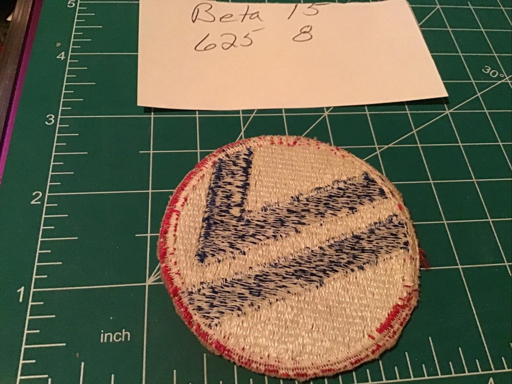 71st Infantry Division Patch-Cut Edge-Snow Back---Original WW-II
