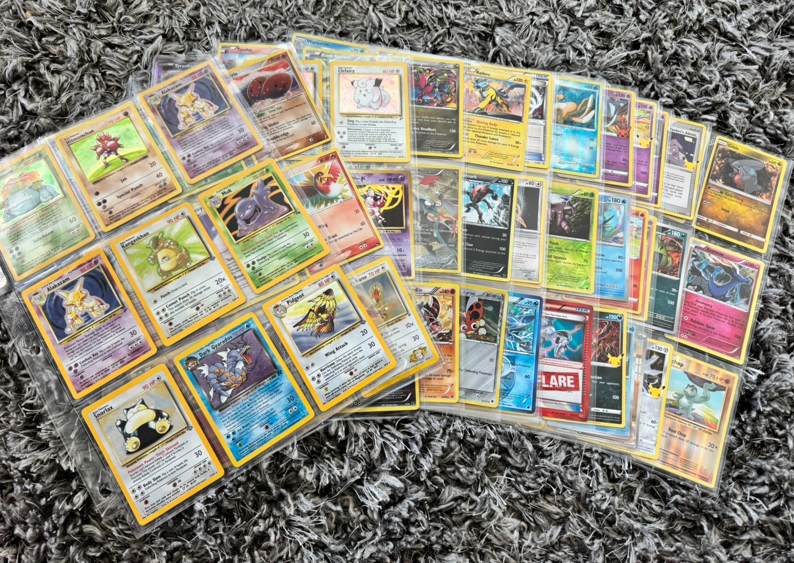 Binder Full 117 Pokemon Cards WOTC Vintage HOLO/ Rev Collection Lot Charizard