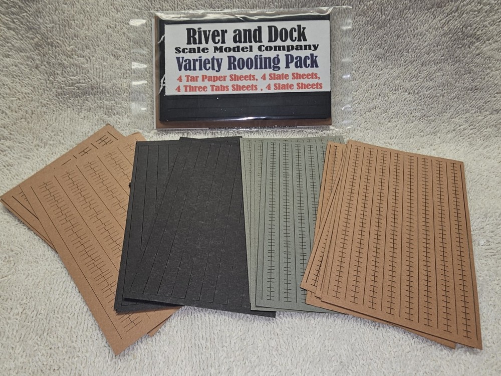 River & Dock N Scale Varitety Roofing Pack