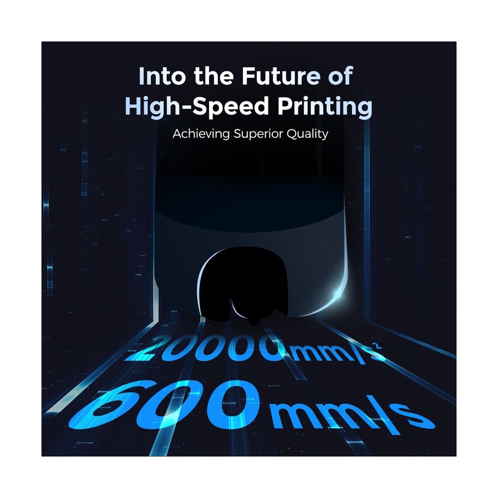 FLASHFORGE Adventurer 5M 3D Printer with Fully Auto Leveling, Max 600mm/s Hig...