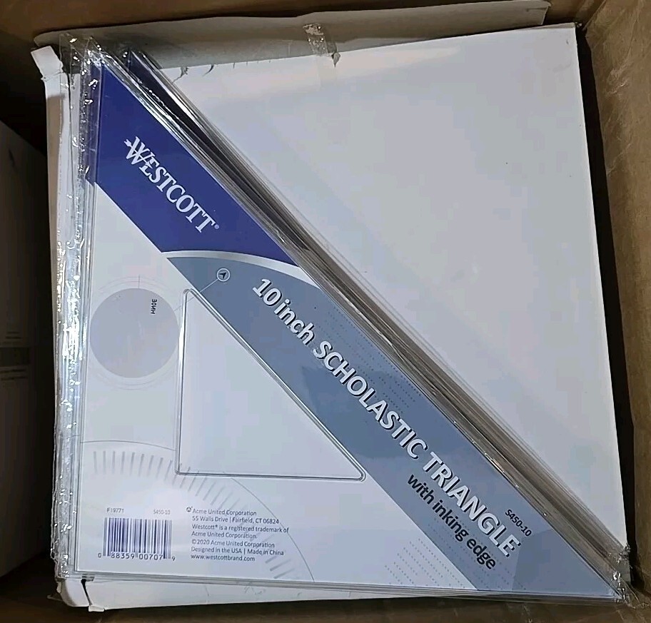 1 Westcott Triangles, 10" Professional Triangle -45/90