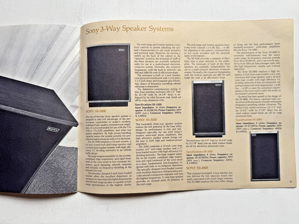 1968 Sony Stereo High Fidelity Components Catalog