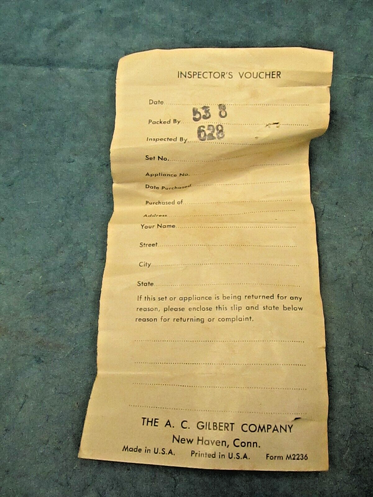 Vintage '38 Gilbert No.8 microscope set with Polaroid jr