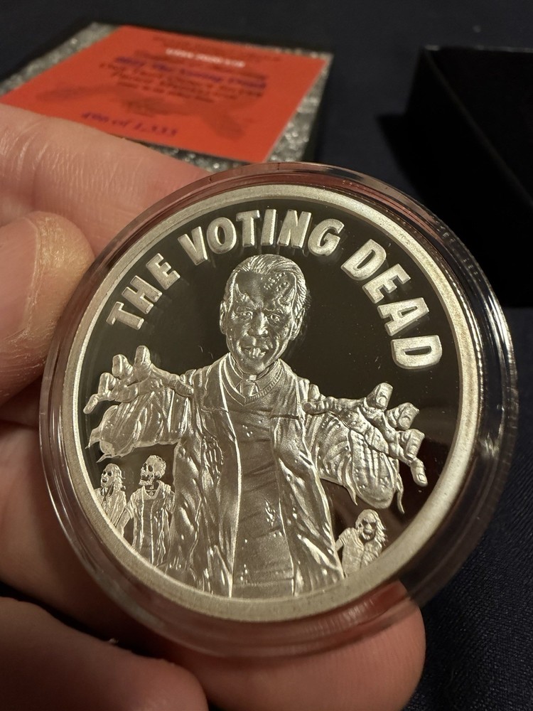 Silver Shield Proof 2021 The Voting Dead USSA Series COA + Box