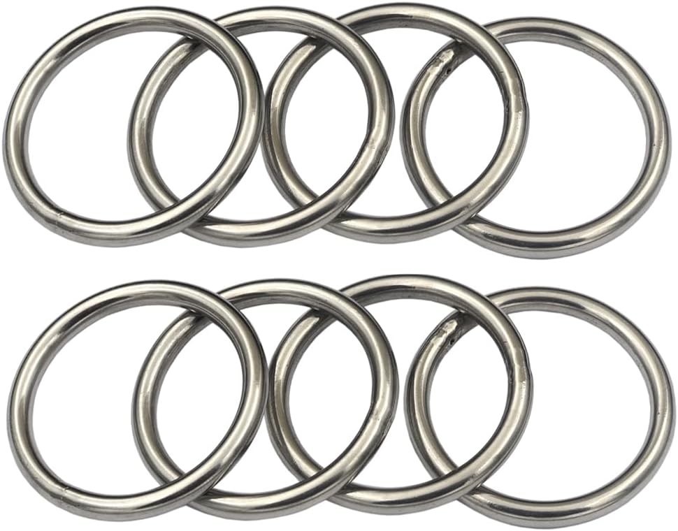 Stainless Steel O-Ring Buckles 24-Pack