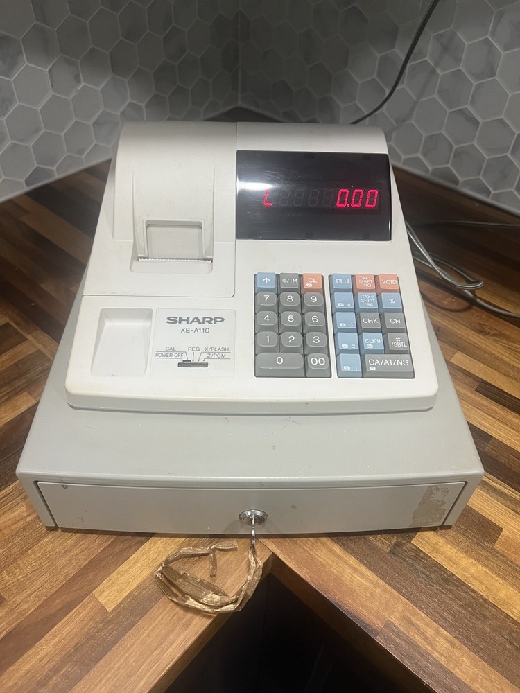🔥Sharp XE-A110 Electronic Cash Register with Key!
