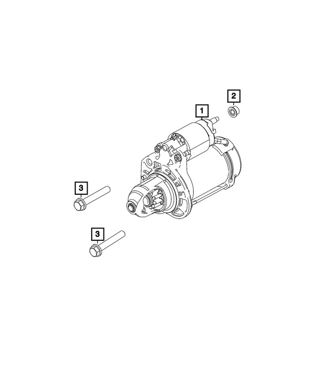 Genuine Mopar Engine Starter 68430861AC