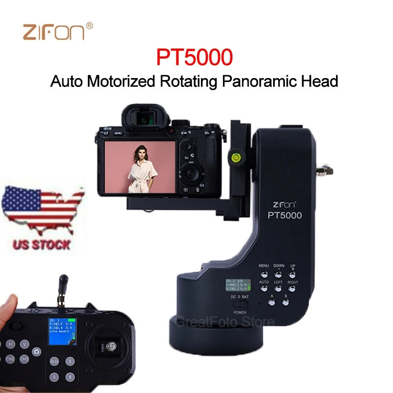ZIFON PT5000 360 Auto Motorized Rotating Panoramic Head Stabilizer Camera DSLR