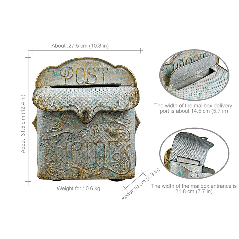 Rustic Wall Mount Mailbox Vintage Mailboxes For Outsie Antique Mailboxes