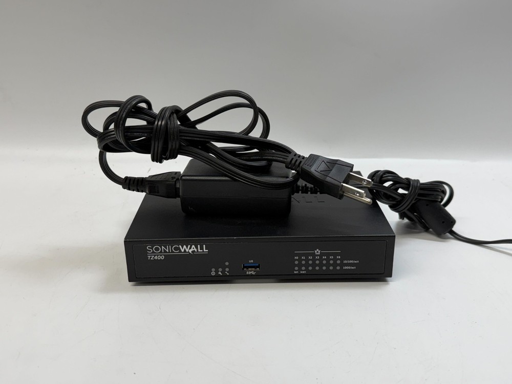 SonicWall TZ400 Firewall Security Appliance w/Power Adapter