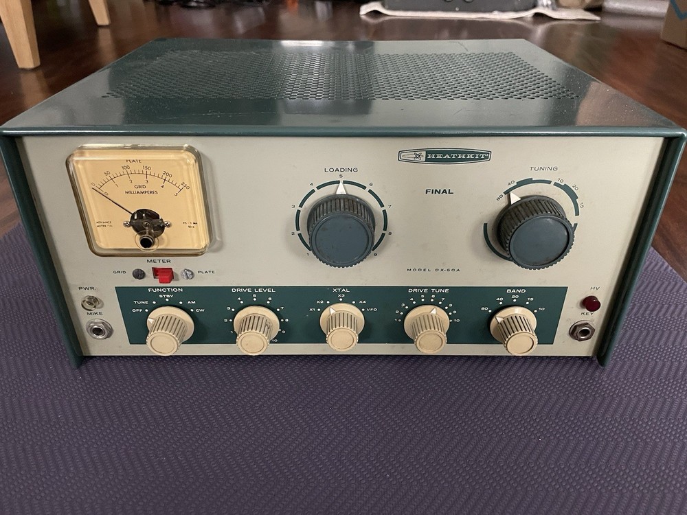 Heathkit DX-60A AM/CW Ham Radio Transmitter 80-40-20-15-10 meters