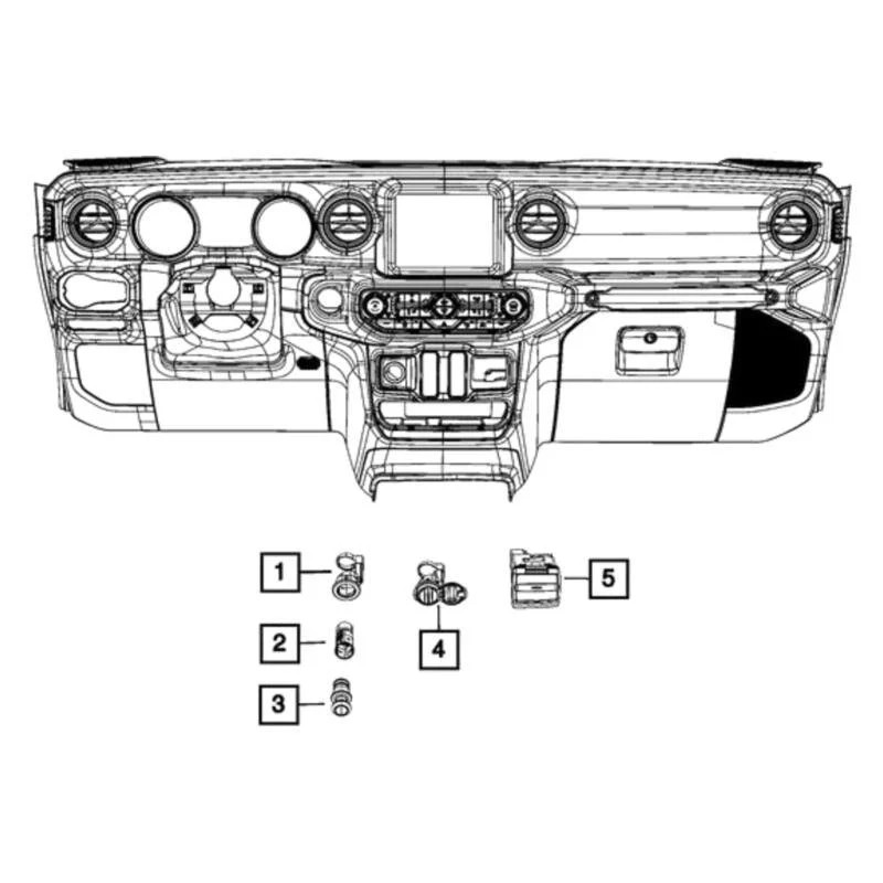 Jeep 68505684AA Audio Auxiliary Jack