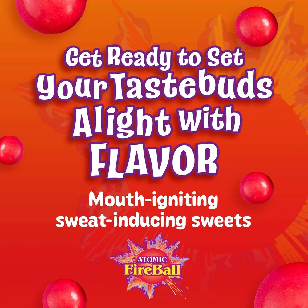 Atomic Fireballs Candy 4.05 Pound Bulk Tub