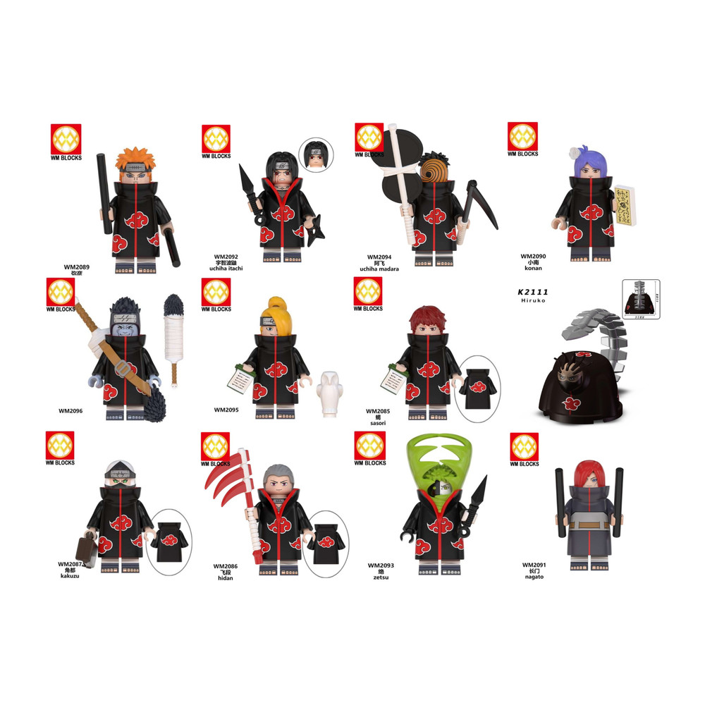 Akatsuki Full Set Custom 2" Miniature Figure Collection (New/Mint)