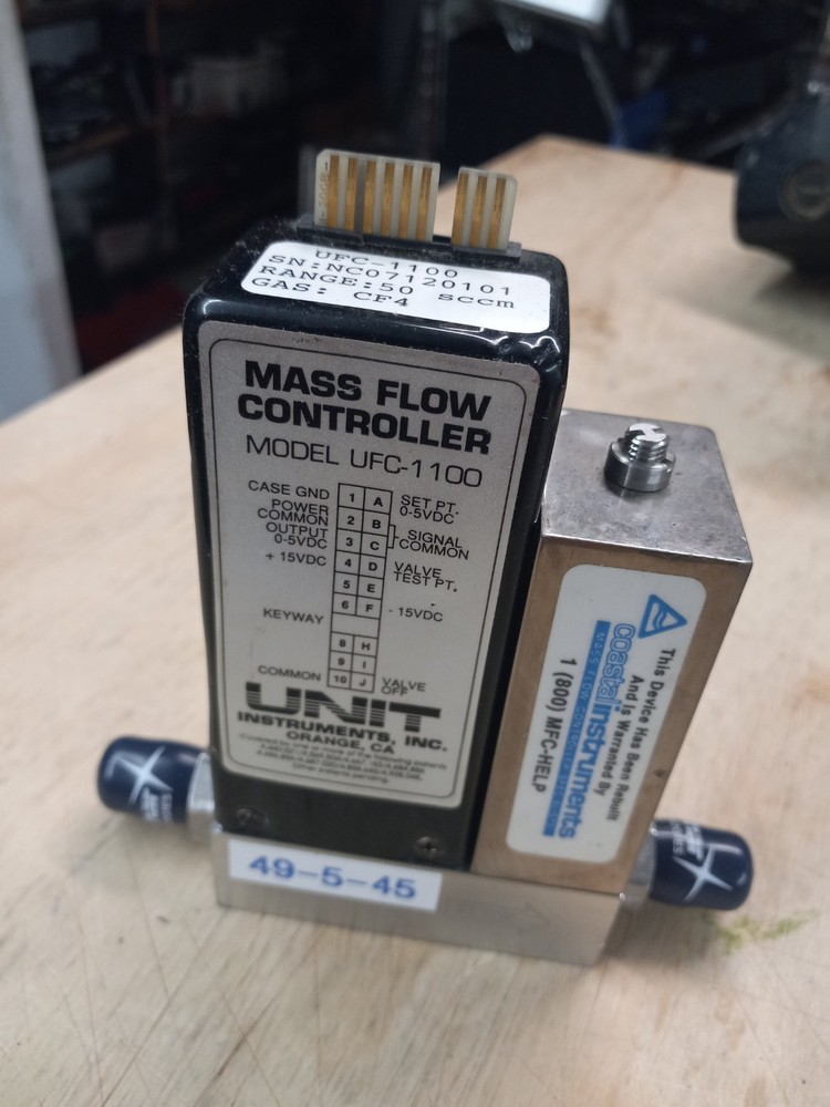 Unit UFC-1100 Mass Flow Controller  50 SCCM GAS  CF4